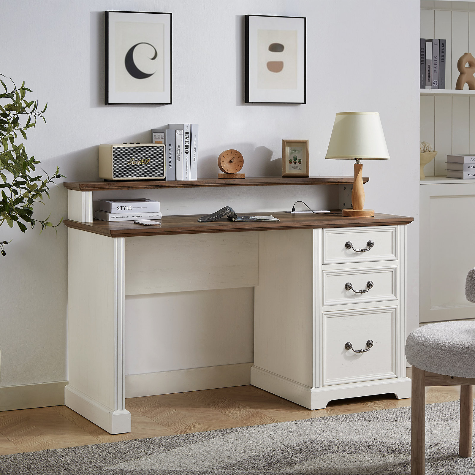 Modern farmhouse computer desk sale